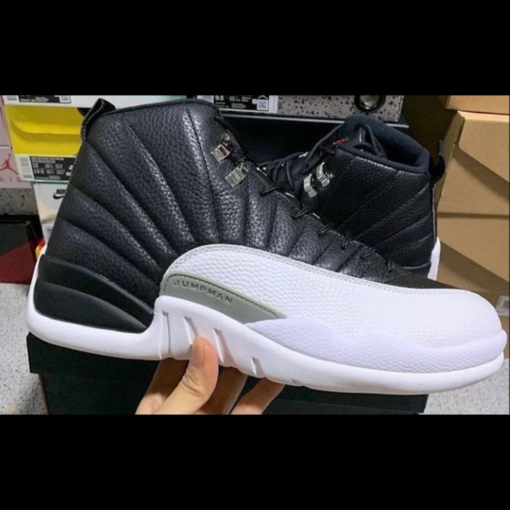 Air Jordan 12 black and white size 10.5 dead stock ready to ship